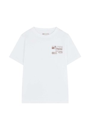 BRAND - Camiseta estampada - white
