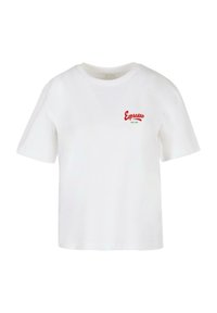 PIÙ VELOCE - Printtipaita - white