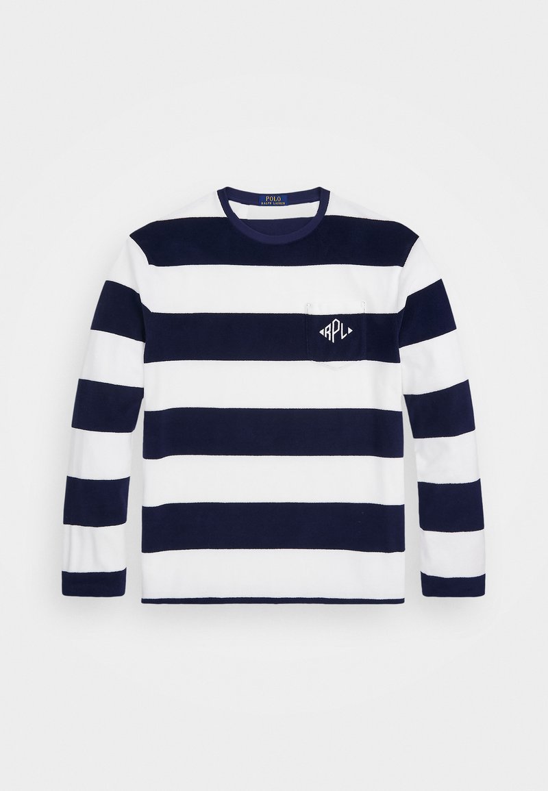 Polo Ralph Lauren LONG SLEEVE - T-shirt à manches longues - newport navy/white