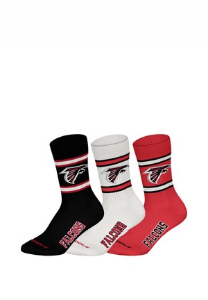 ATLANTA FALCONS 3-PACK - Socken - blk/wht/red