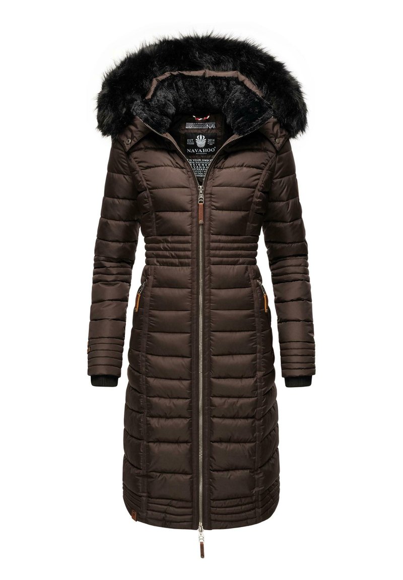 Navahoo UMAY - Wintermantel - dark choco/dunkelbraun - Zalando.ch