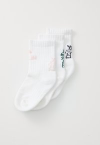 3 PACKS - Chaussettes de sport - white/collegiate green