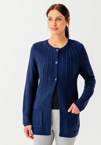 Damart FANTAISIE MANCHES LONGUES - Cardigan - Navy