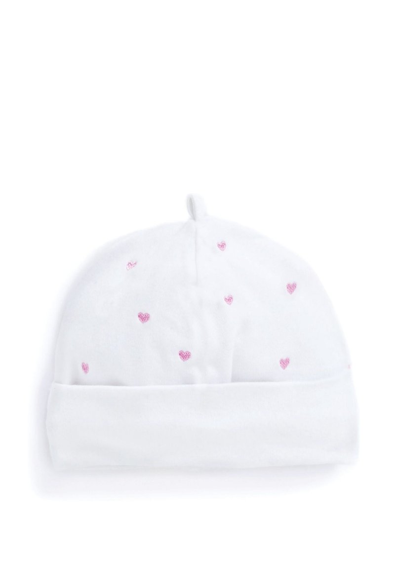 JoJo Maman Bébé - HEART EMBROIDERED  - Mütze - pink, Vergrößern