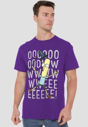 Cotton Soul, RICK AND MORTY OOWWEEEEE - Print T-shirt - purple
