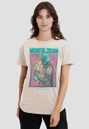THE MANDALORIAN THIS IS THE LINOCUT WAY - Print T-shirt - off-white