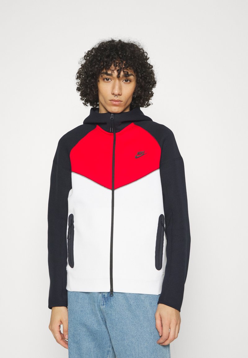 nike sweatshirt felpa bianca nike uomo Nike Sportswear TECH FLEECE FULL-ZIP HOODIE Zip-up sweatshirt