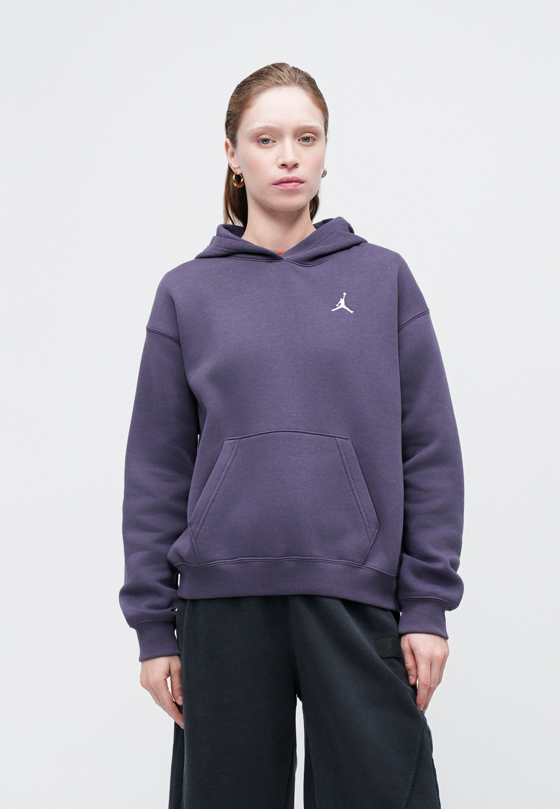 jordan black and purple hoodie