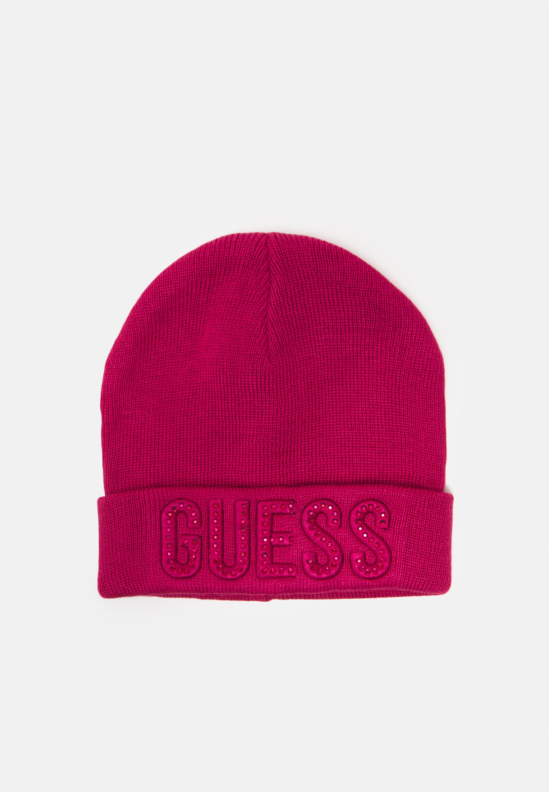 white guess beanie