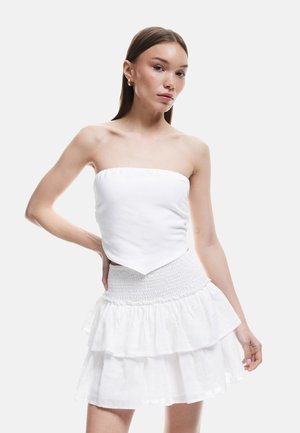 GIPPED - A-linjekjol - white