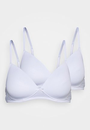 PLAIN 2 PACK - Liemenėlė su lankeliais - white