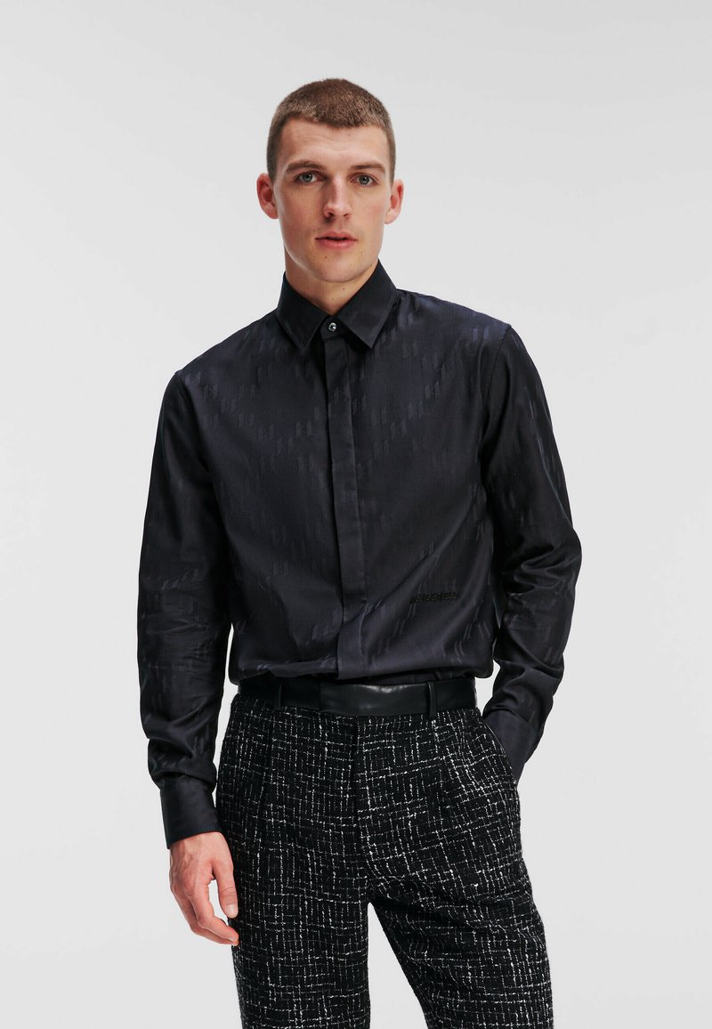 KARL LAGERFELD MONOGRAM DIAMOND - Hemd - black/schwarz - Zalando.at