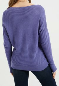 WE Fashion Stickad tröja - mauve