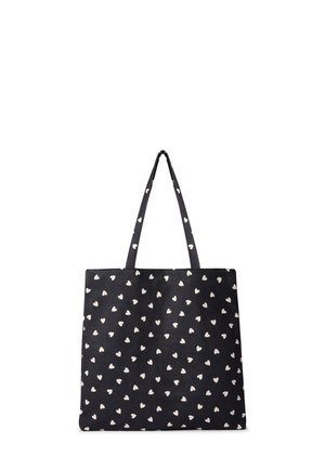SHOPPER IN CON CUORI - Shopping bag - var nero