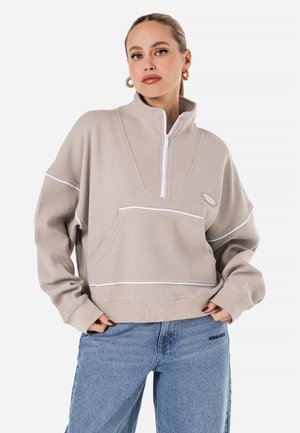 Pegador AMELIE HALFZIP - Sweatshirt - washed dark stone