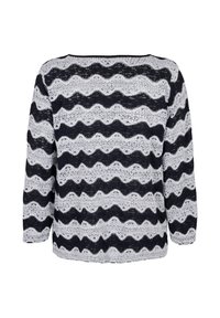 Zizzi Kardigan - black stripe