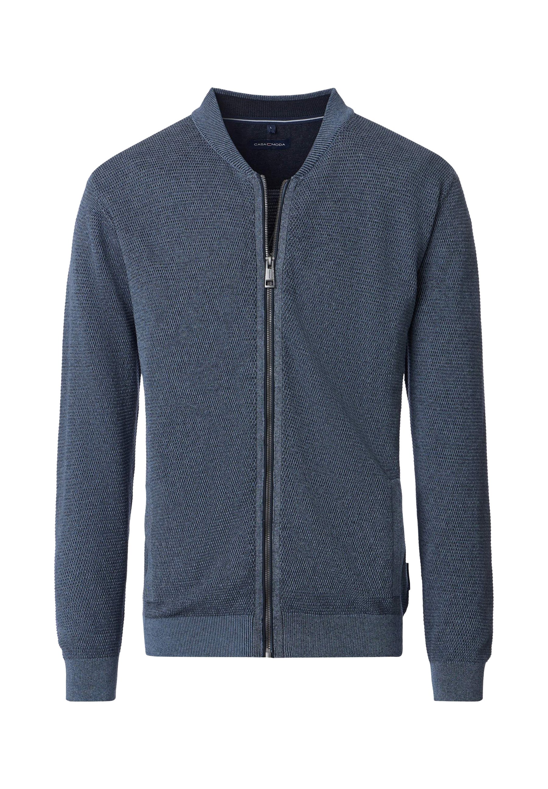 CASAMODA BASIC Strickjacke blau