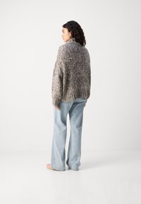 Marc O'Polo LONG SLEEVE STAND UP COLLAR - Džemperis - multi/shaded brown melange