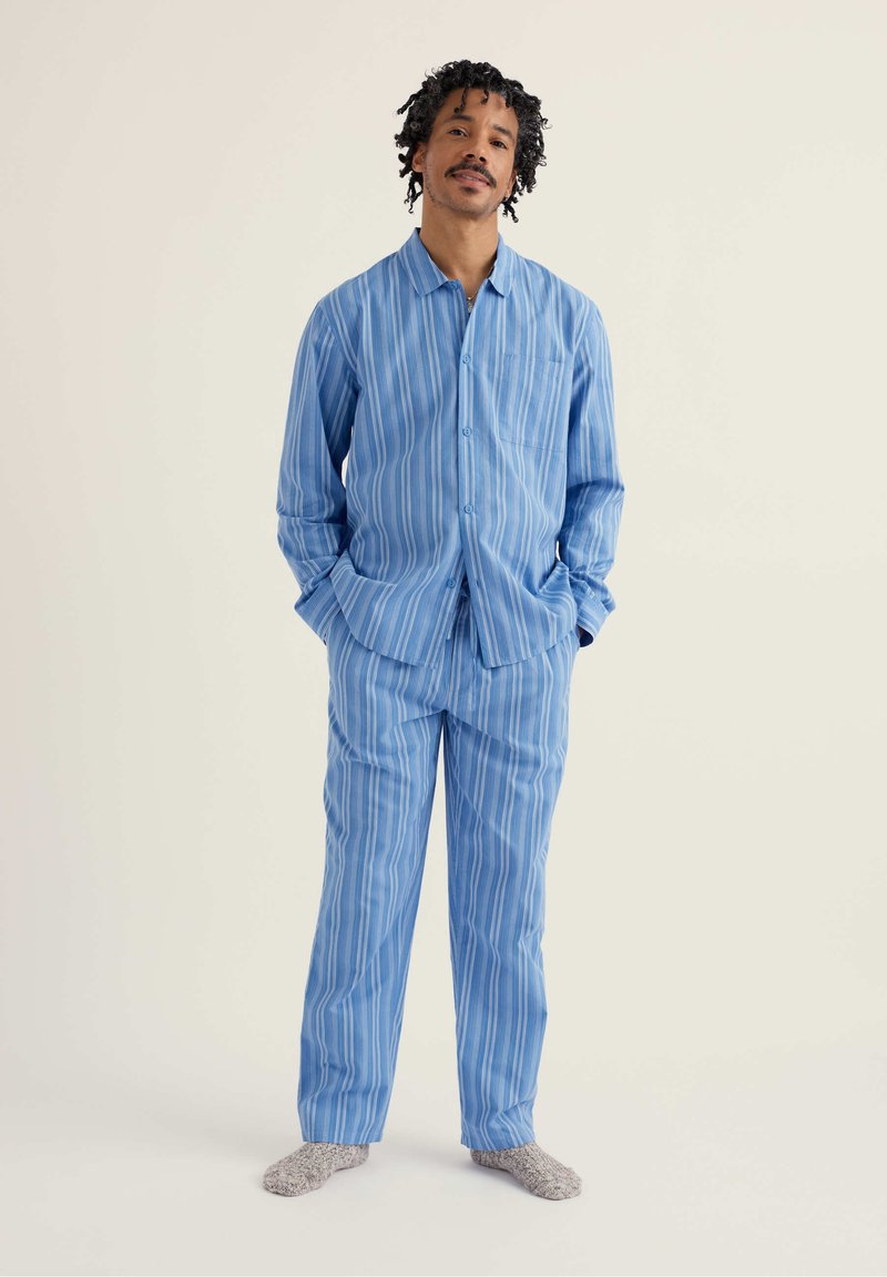 Seasalt Cornwall KENAN SET - Pyjama - blue calligraphy clear sky