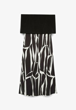 Fiorella Rubino, VESTITO CHILL OFF SHOULDER CON STAMPA - Maxikleid - nero