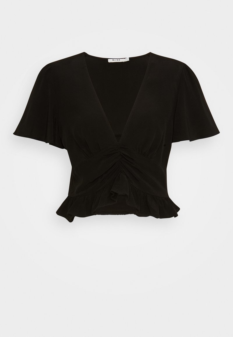 NA-KD Blouse zwart