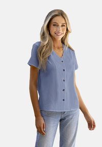 Cupshe EFFORTLESS CHIC - Hemdbluse - blue
