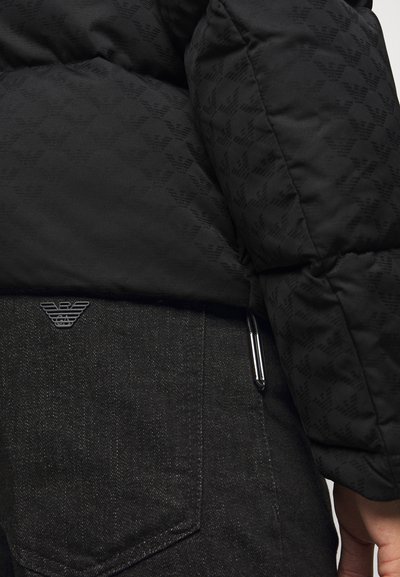 Emporio Armani Casaco de penas - black