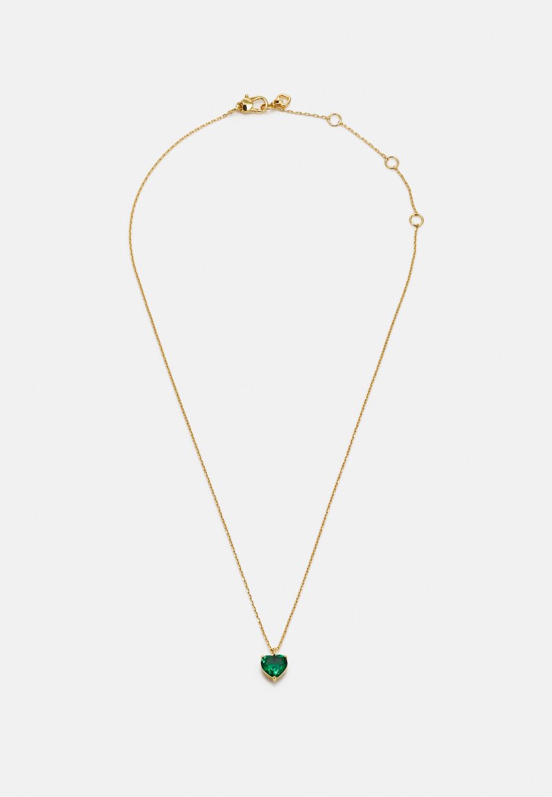 kate spade new york MAY HEART PENDANT Necklace emerald/green