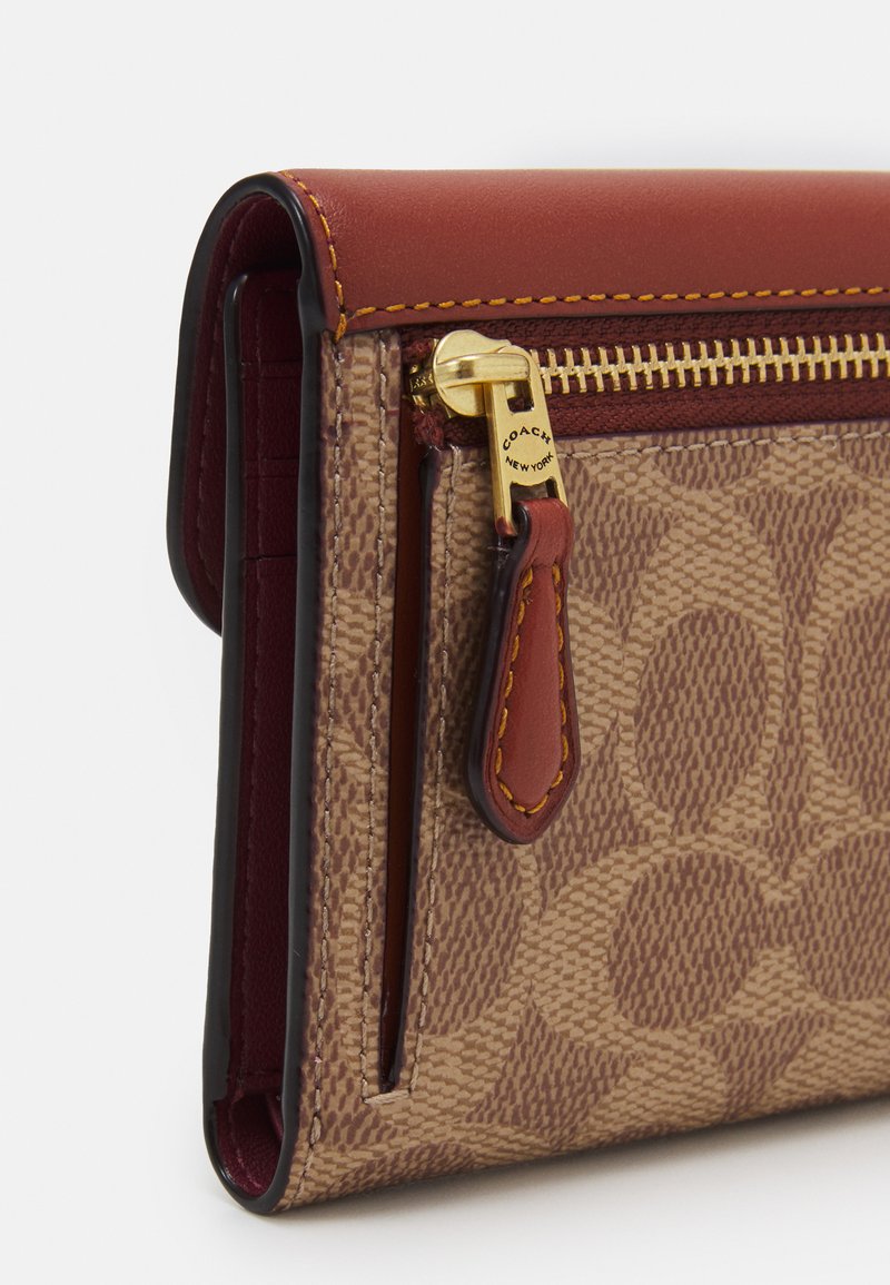 Coach COLORBLOCK SIGNATURE WALLET - Monedero - tan