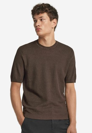 Basic T-shirt - braun  cocoa brown