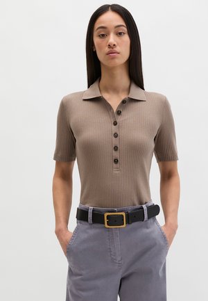 SLIM - Poloshirt - chalky brown