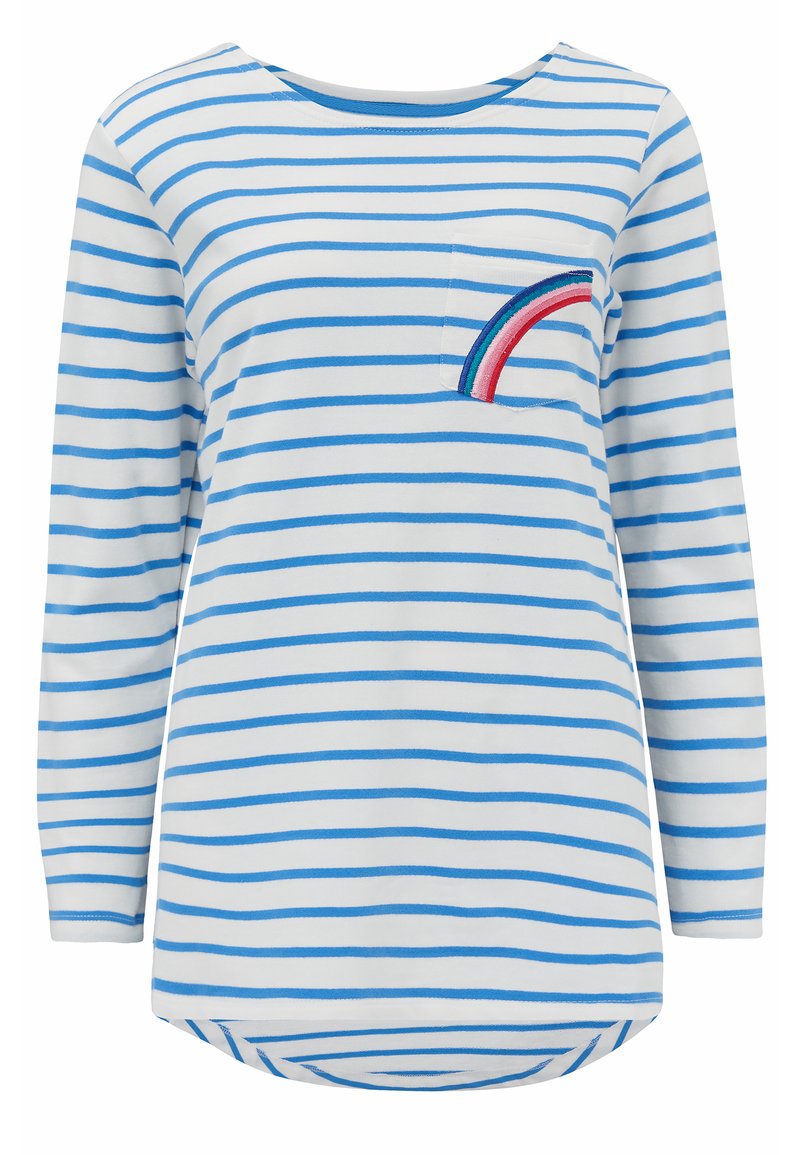 Damen T-Shirts | Sugarhill Brighton BRIGHTON MAGGIE Langarmshirt white/blau - OH23835 Damen T-Shirts | Sugarhill Brighton BRIGHTON MAGGIE Langarmshirt white/blau - OH23835