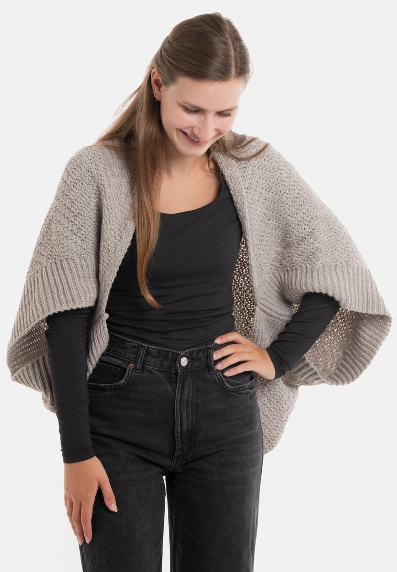 Knit Factory AMBER - Poncho - iced clay
