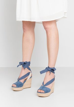 High Heel Sandalette - blue-grey