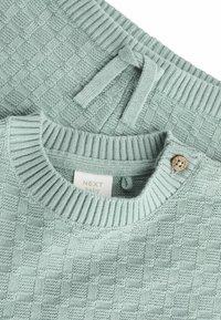 Next TEXTURED SET REGULAR FIT - Nohavice - mineral blue