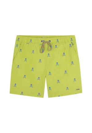 Scalpers, SCALPERS SCNEON SKULL SWIMSUIT - Bañador corto - melon