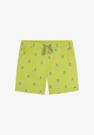 Scalpers, SCALPERS SCNEON SKULL SWIMSUIT - Bañador corto - melon