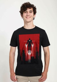Marvel AVENGERS CLASSIC TAKE OFF UNISEX - Triko s potiskem - black
