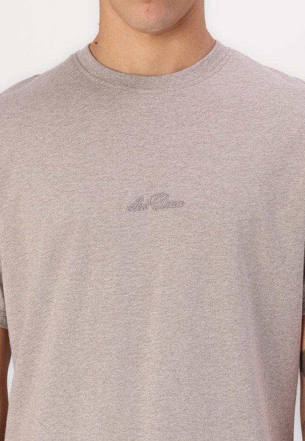 SCRIPT  - Basic T-shirt - dark sand melange3