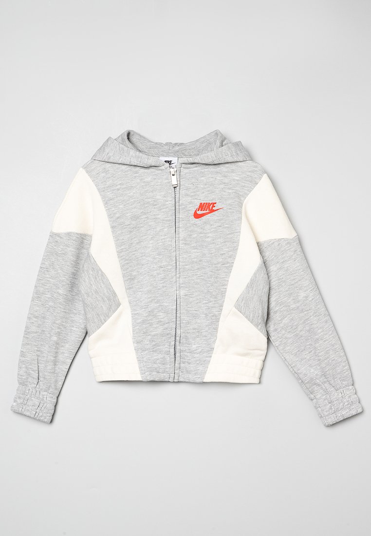 Nike Sportswear Sweater met rits lichtgrijs