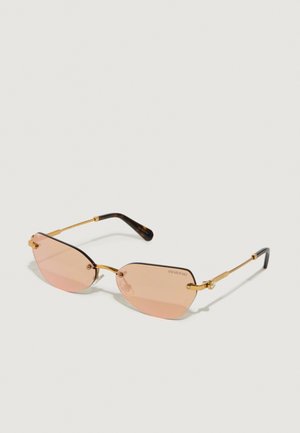 Sonnenbrille - dark gold-coloured/dark brown/ rose gold-coloured