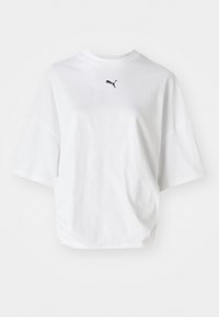 DARE TO OVERSIZED RUCHED TEE - Majica kratkih rukava s printom - white