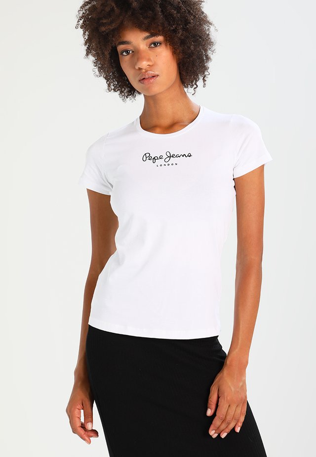 NEW VIRGINIA - T-shirt z nadrukiem - white