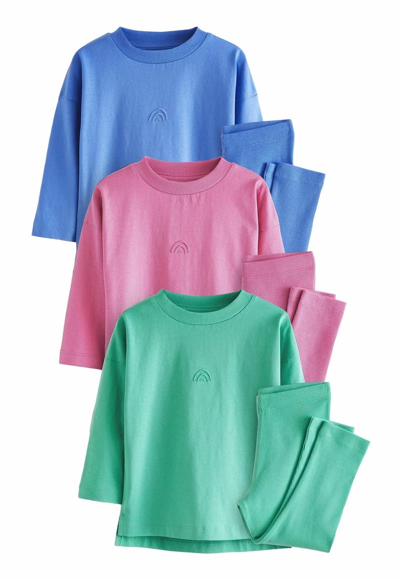 Next 3 PACK REGULAR FIT - Pigiama - blue green pink