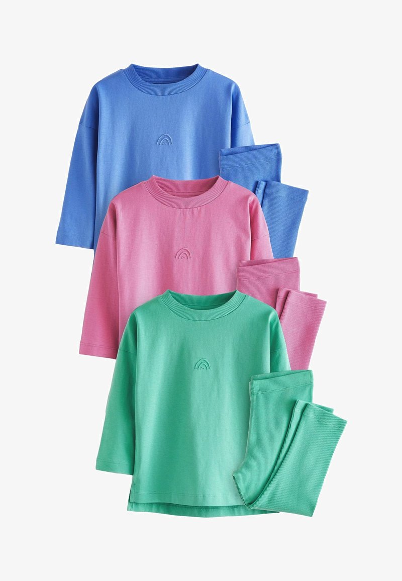 Next 3 PACK REGULAR FIT - Pigiama - blue green pink