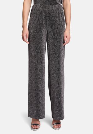 Betty & Co IM GLITZER-LOOK - Trousers - schwarz