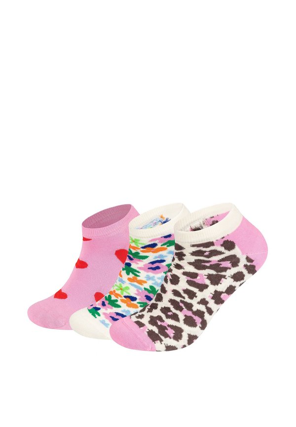 3-PACK LOW LEO-FLOWER-HEARTS - Socken