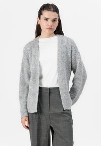 Vero Moda VMSIKITA WIDE DAD PANT - Hlače - medium grey/black