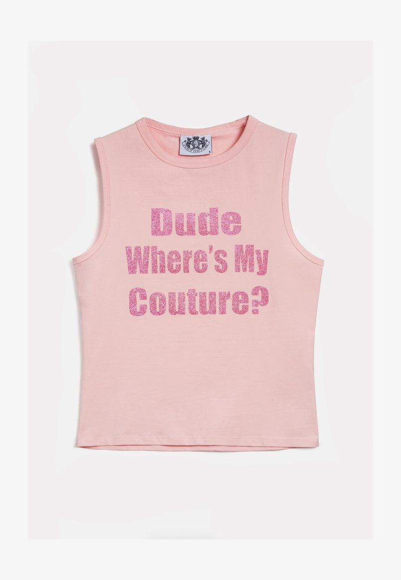 Juicy Couture DUDE WHERES TANK UNISEX - Felső - almond blossom