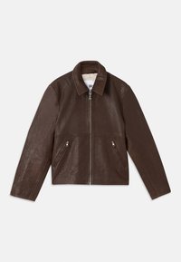DUTTON JACKET - Leather jacket - carafe brown